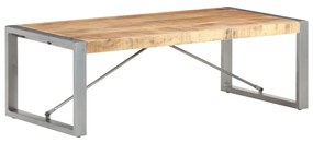 Tavolino da Caffè 120x60x40 cm in Legno di Mango Grezzo