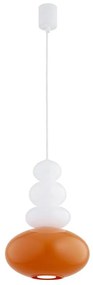 Argon 8822 - Lampadario a sospensione con filo DIEGO 1xGU10/5W/230V bianco/arancione