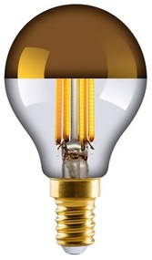 Lampadina LED 4W (470lm) CRI95 2700K Dim. Top a Specchio Oro E14 - e3light