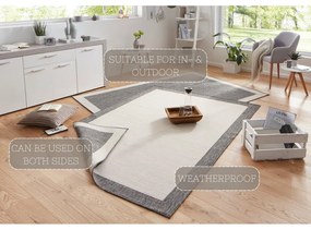 Tappeto da esterno grigio e crema , 200 x 290 cm Panama - NORTHRUGS