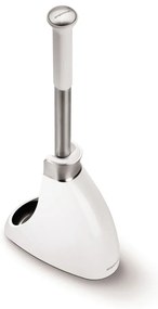 Spazzola per WC in acciaio bianco - simplehuman