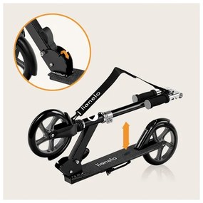 Lionelo - Monopattino per bambini LUCA nero