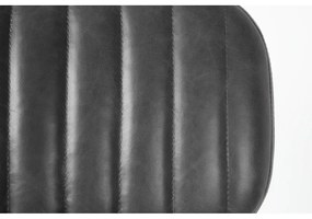 Sedia da pranzo nera Jake Worn - White Label