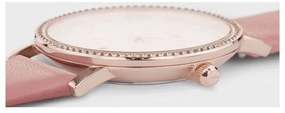 Orologio da donna con cinturino in pelle rosa Le Couronnement - Cluse