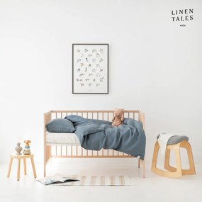 Biancheria da letto per bambini per letto singolo 140x200 cm Blue Fog - Linen Tales