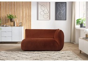 Modulo divano in velluto a coste arancione (angolo destro) Lecomte - Bobochic Paris