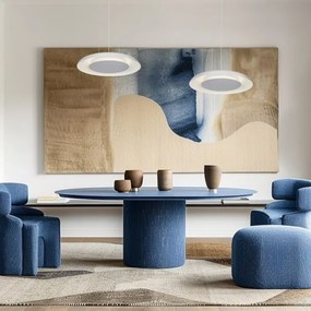 Lampada a sospensione su cavo PIATTINO LED/30W/230V 2700/3200/4000K Ø 40 cm, bianca