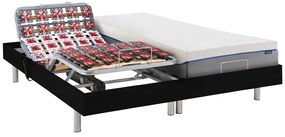 Set da relax, con sospensioni, memory foam, HESIODE III di YSMÉE - Motori OKIN - Nero - 2 x 80 x 200 cm