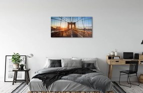 Quadro acrilico Sun East Bridge 100x50 cm