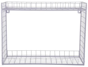 Mensola viola in acciaio con ripiani multipli 40 cm Reja – PT LIVING