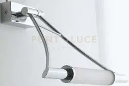 Applique a parete et cromo 1 luce attacco r7s 29,5x24x24cm in metal...