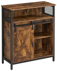 Armadietto con porta scorrevole FIRA marrone/nero