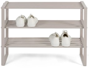 Scarpiera in metallo grigio-beige Rex - Spinder Design