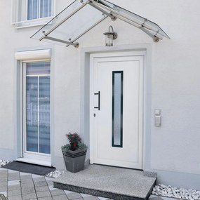 Porta Ingresso Bianca 98x208 Cm İn Pvc /