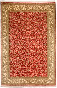 Cashmere Silk Tappeto 300x200 Beige (Indian) Annodato A Mano