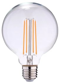 Lampada LED E27 12W a Filamento 140 lm/W, Dimmerabile - G125 Colore  Bianco Caldo 2.700K