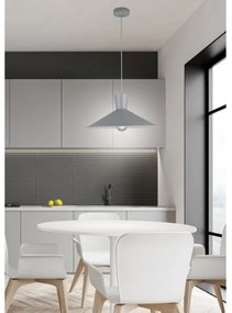 Lampadario su filo ELISTA 1xE27/60W/230V grigio