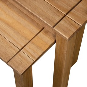 Tavolini impilabili 2 pz in legno massello di pino panama