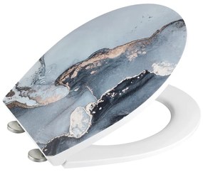 Sedile per WC con chiusura automatica 37,5 x 44,5 cm Licata - Wenko