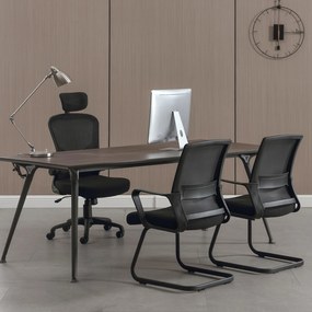 Set 2 Sedie Ufficio Ospiti per Riunioni Conferenza Sala d'attesa Visitatori