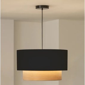 Brilagi - Lampadario LED a cavo CERIA 1xE27/40W/230V Ø 50 cm nero/beige