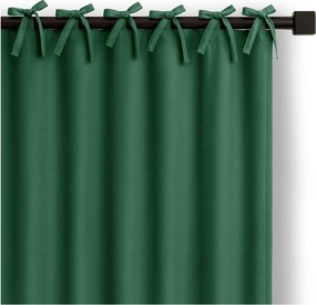 Tenda parzialmente oscurante verde scuro 140x250 cm Carli Tie – Restilo