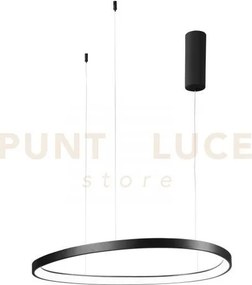 Lampadario a sospensione led klapton nera 80w 11440lm cct 3000 4000...