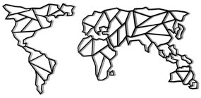 Decorazione murale in metallo Mappa, 60 x 130 cm - Bystag