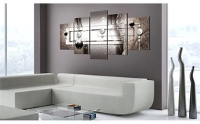 Quadro Brown Passion  Colore Nero, Dimensioni e Misure 100x50