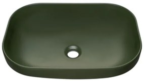 COMAD UN-NELI-MFG - Lavabo da appoggio NELI 50,4x35,2 cm ceramica/verde opaco