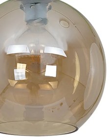 Lampadario su filo SOFIA 1xE27/60W/230V marrone