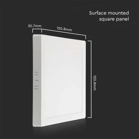 Plafoniera LED LED/6W/230V 6500K 12x12 cm bianco