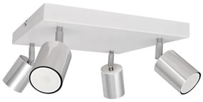 Faretto LED TUNE 4xGU10/4,8W/230V cromo opaco/bianco