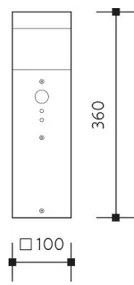 Lampada da esterno GARD 1xE14/60W/230V IP44