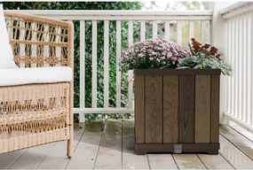 Vaso per fiori in plastica con sistema di auto-irrigazione Deco Square – Keter