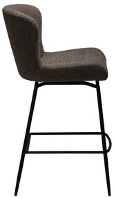 Sgabello da bar marrone imbottito (altezza della seduta 67,5 cm) Glam – DAN-FORM Denmark