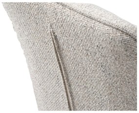 Sedia da pranzo grigio chiaro in imbottito con braccioli Alma – Unique Furniture