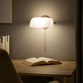 Brilagi - Lampada da parete BANK OFFICE 1xE27/60W/230V ottone/bianco