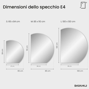 Specchio rotondo con luce LED E4