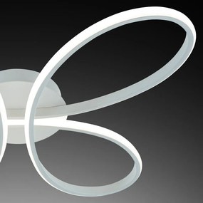 Plafoniera LED moderno Farfalla, bianco 55.5x51.5 cm dimmerabile NOVECENTO