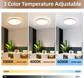 Brilagi - Lampada LED dimmerabile GLASS POOL DOUBLE LED/60W/230V 50 cm beige + telecomando