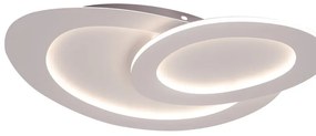 Plafoniera LED moderno Isotta, bianco 49x40 cm, luce con 3 temperature di colore dimmerabile NOVECENTO