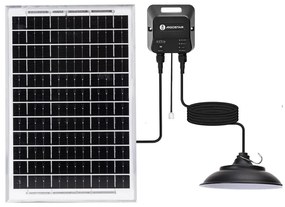 Aigostar - Lampadario solare LED LED/70W/12V 6000 mAh 6500K diametro 23,5 cm