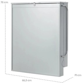 Fasciatoio sospeso grigio-verde Roba style - Roba