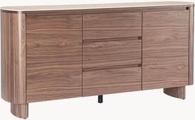Credenza in legno con piano effetto travertino Exekiel