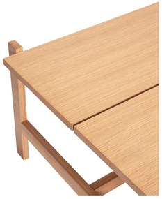 Tavolino con piano in rovere decorato in colore naturale 80x80 cm Dash - Hübsch