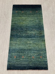 Loribaft Tappeto persiano 80 x 160 Verde (Iran) Annodato A Mano