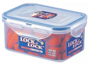 Contenitore alimenti LOCK 0,6 l blu/trasparente