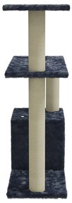 Albero per gatti con tiragraffi in sisal grigio scuro 70 cm