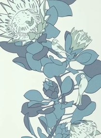 Paint & Paper Library Carta da parati Protea Trail - Blues Blue